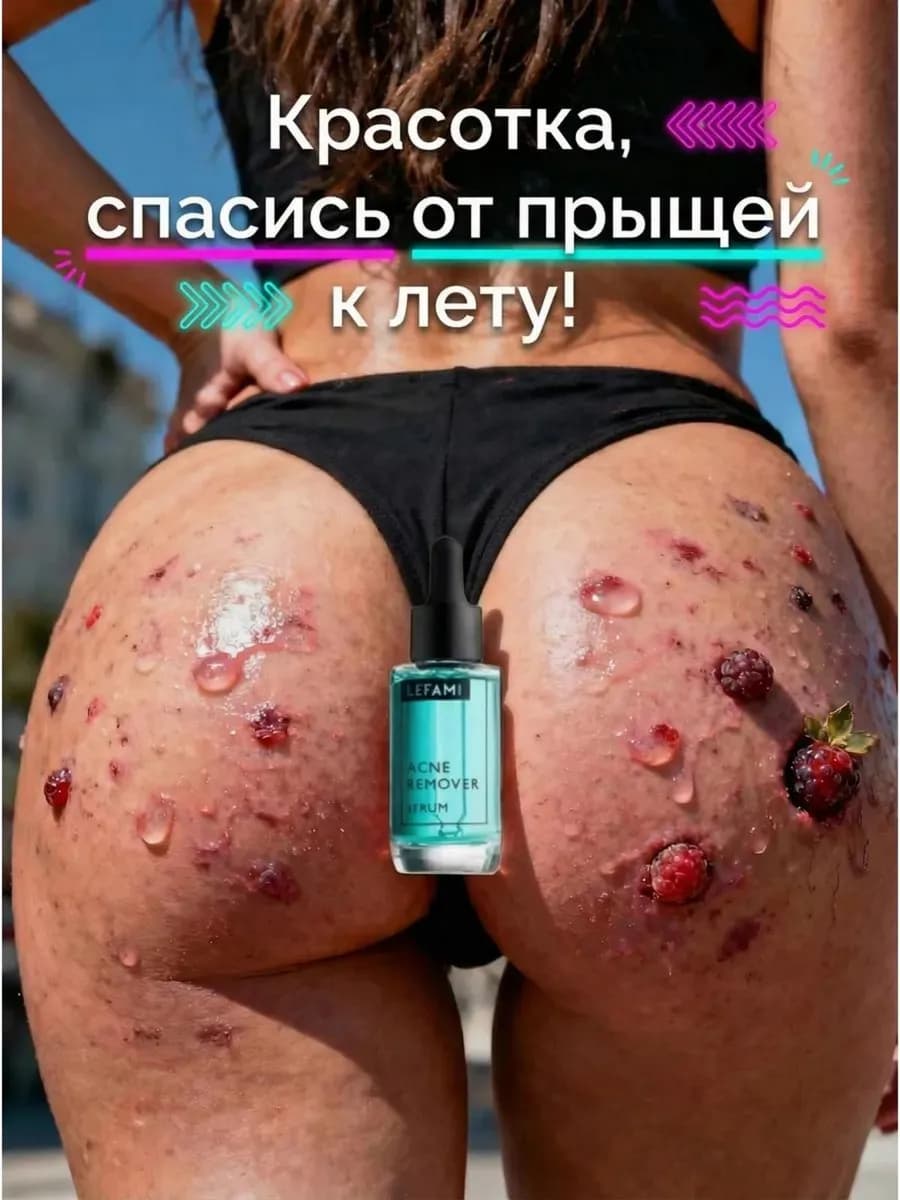 Сыворотка от прыщей и черных точек для кожи лица и тела