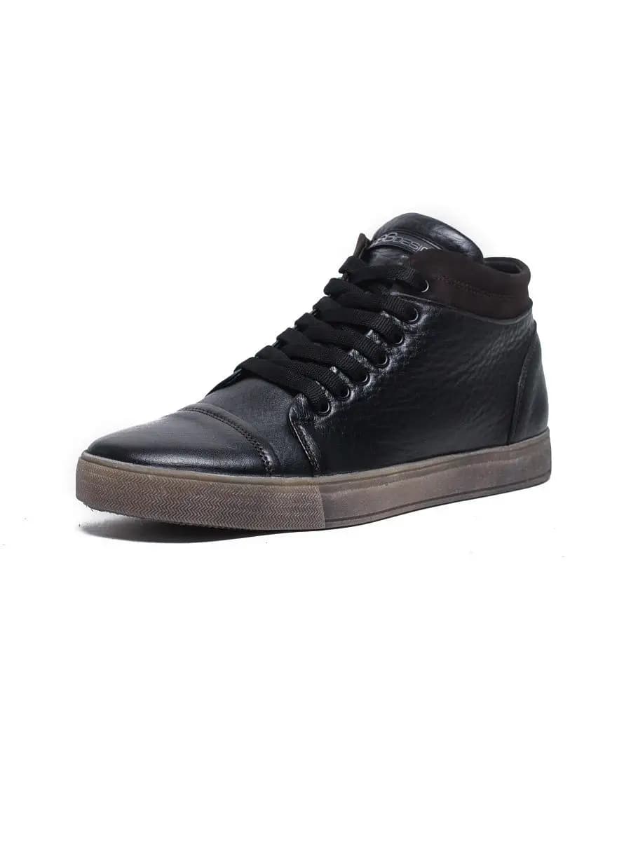 Кеды высокие зимние с натуральным мехом