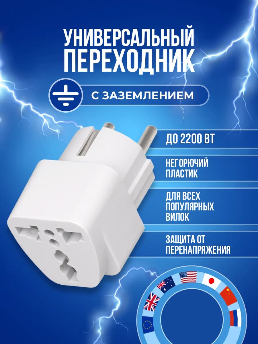 Переходник для розетки евровилки