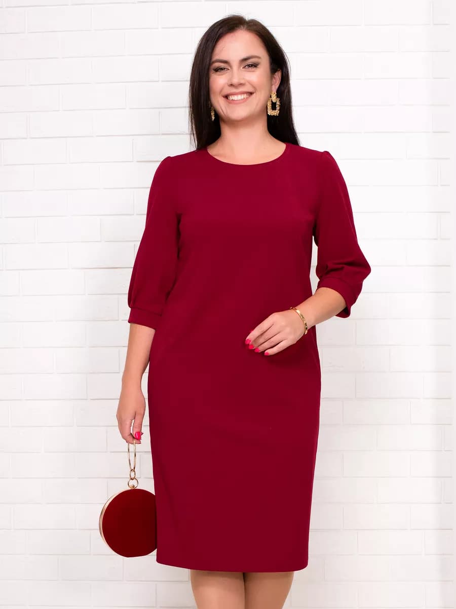 Платье трикотажное большие размеры - фото 1