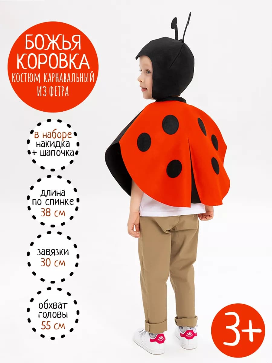 Карнавальный костюм Божьей Коровки для детей