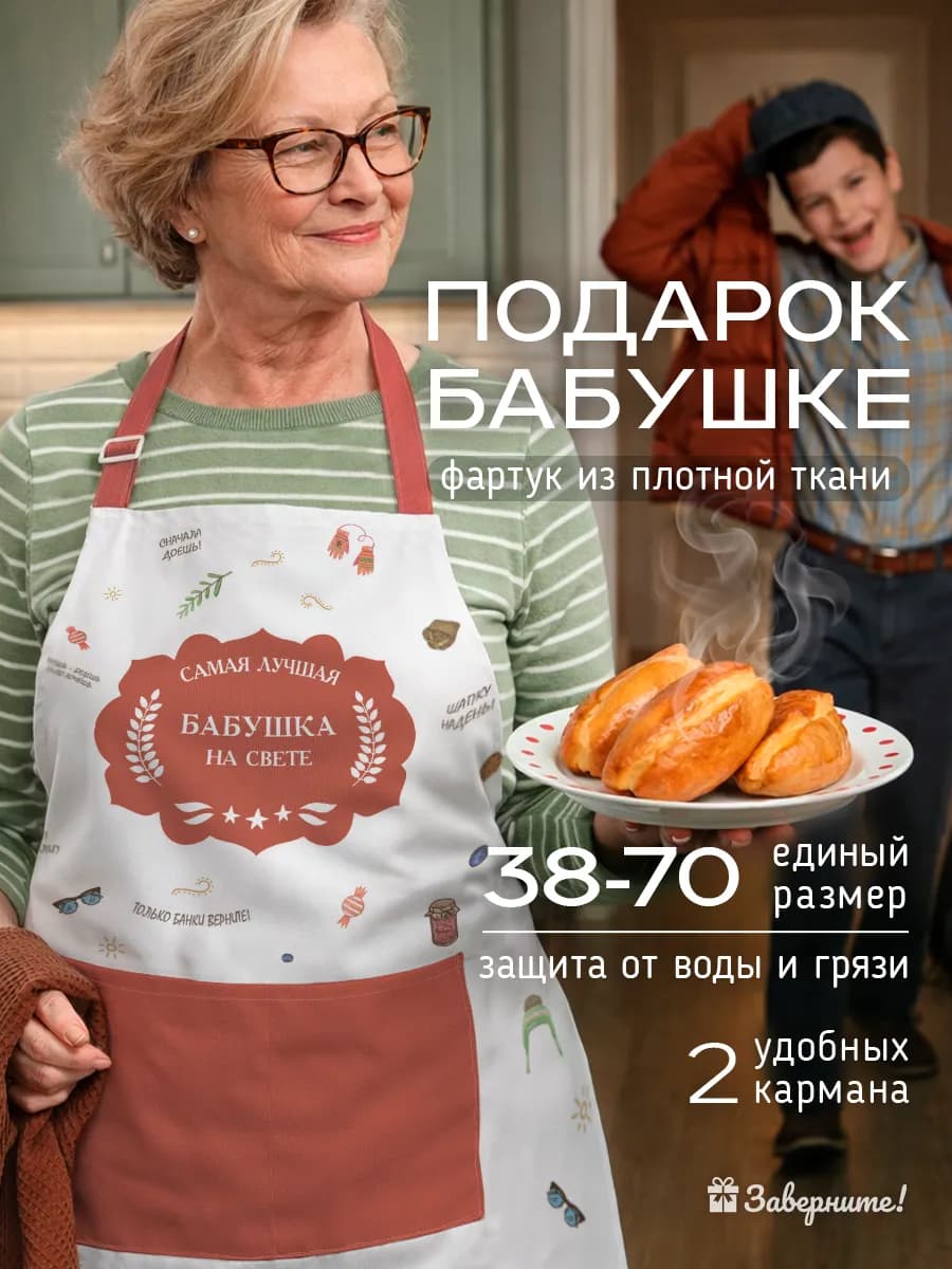 Фартук в подарок бабушке