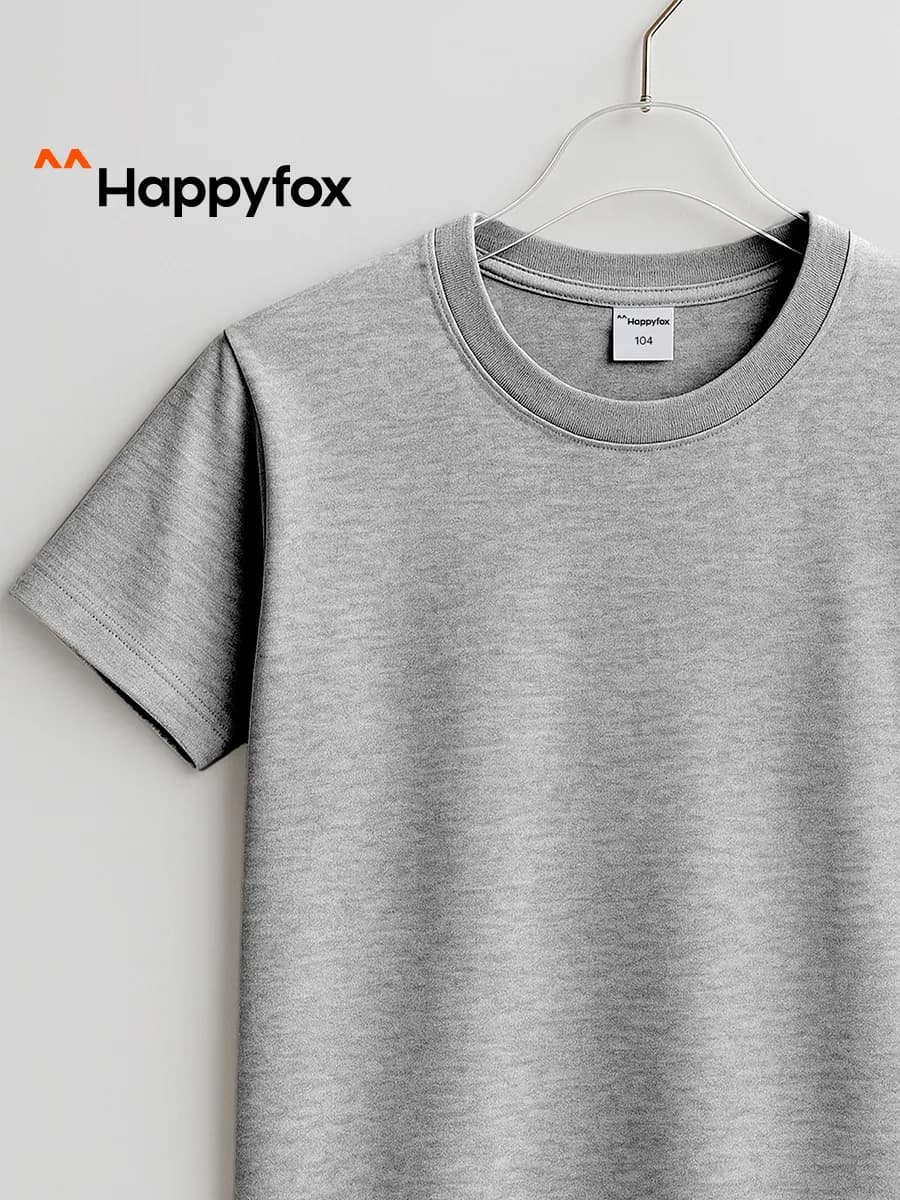 Футболка базовая детская хлопок школьная