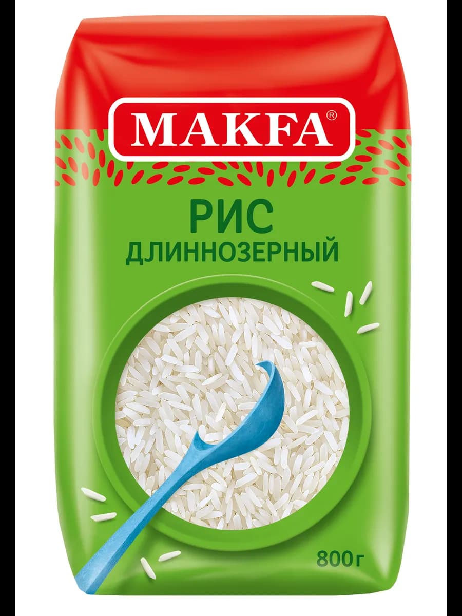 Рис длиннозерный 800 г - фото 1