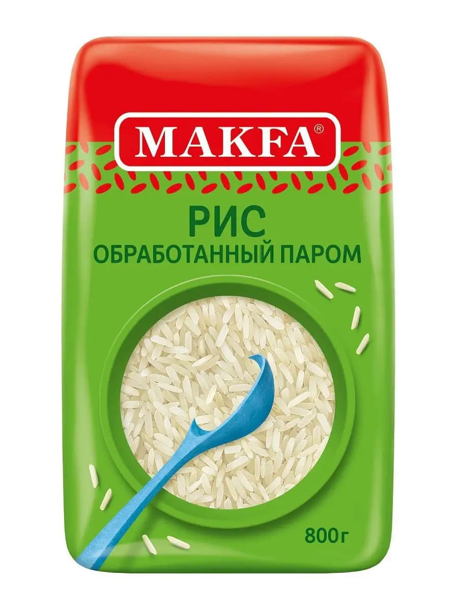 Рис длиннозерный, обработанный паром 800 г - фото 1