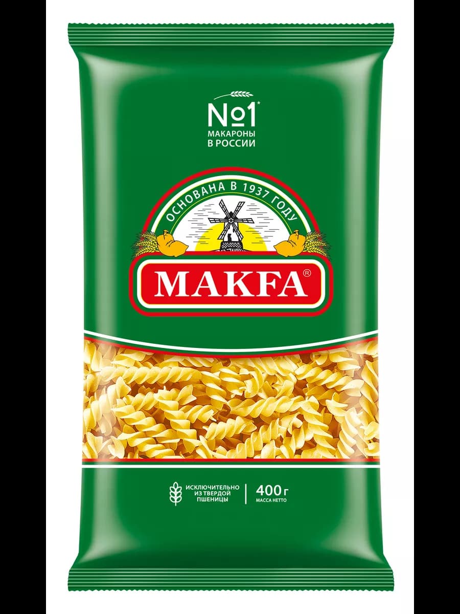 Макароны "Спирали" 400 г