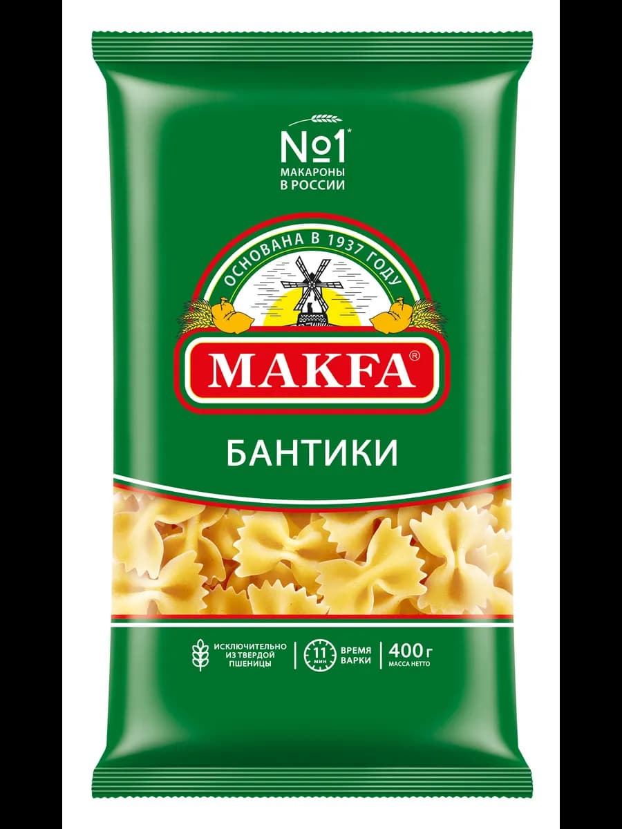 Макароны "Бантики" 400 г