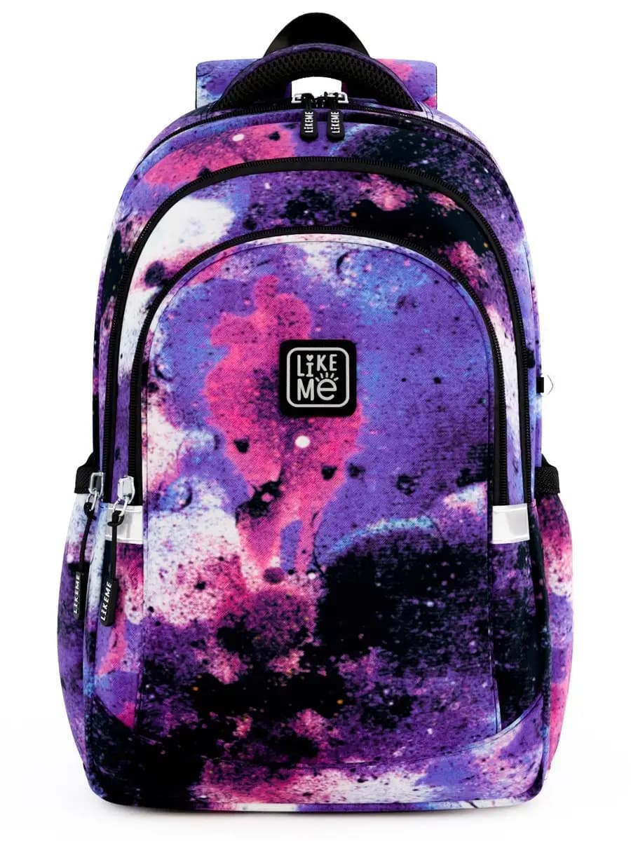 Рюкзак школьный ортопедический School Космос синий