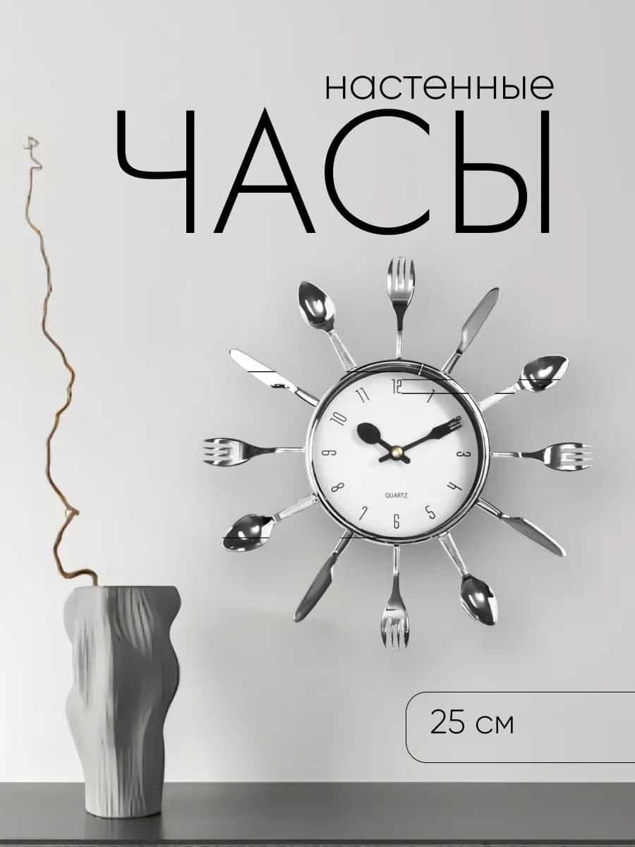 Часы настенные интерьерные кухонные