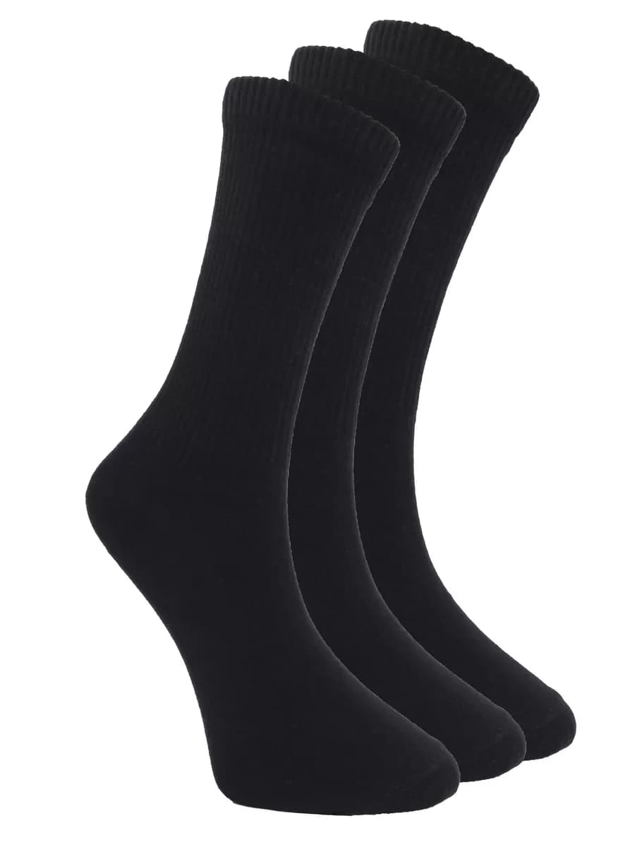 Носки мужские набор 3 пары, высокие, однотонные, спортивные