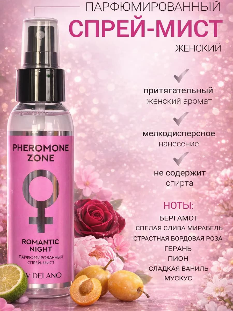 Спрей мист для тела парфюмированный Romantic night