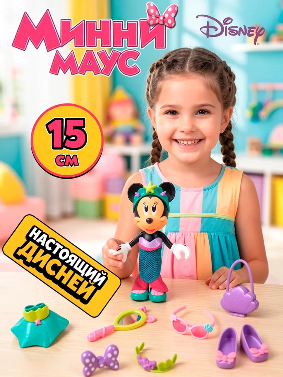 Кукла Минни Маус игрушка Гардероб костюм русалки