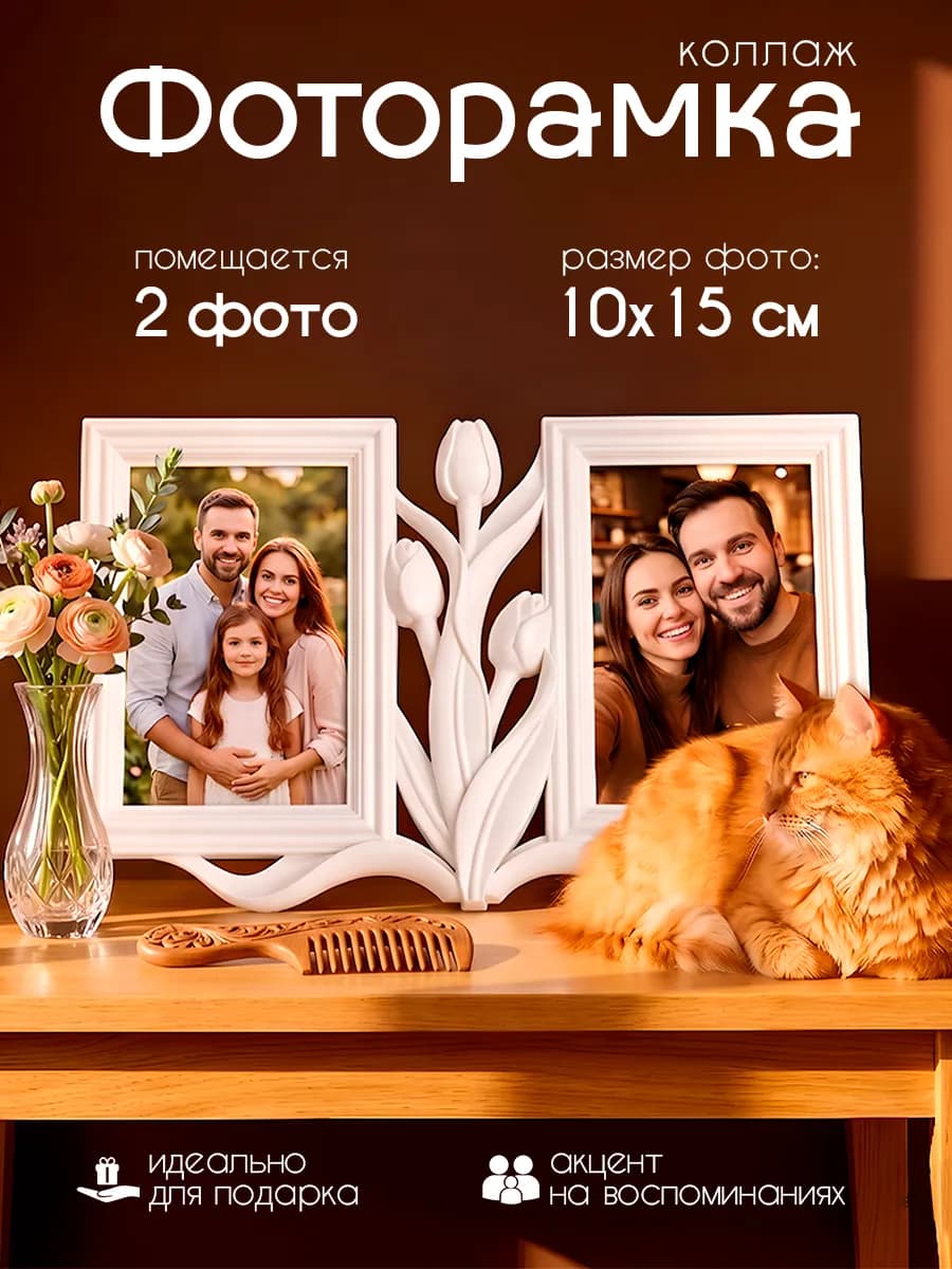 Фоторамка на 2 фото 10х15