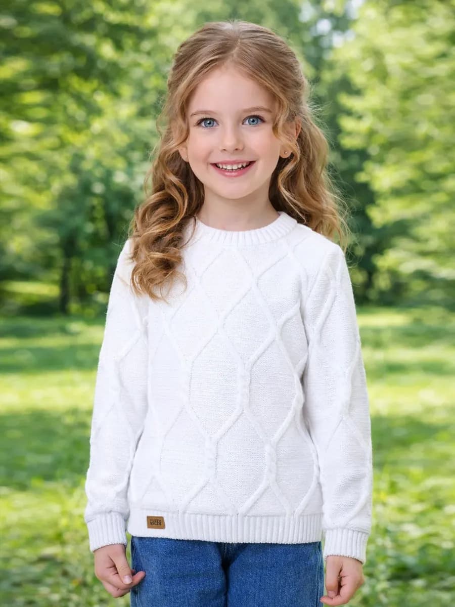 Вязаный джемпер детский свитер кофта