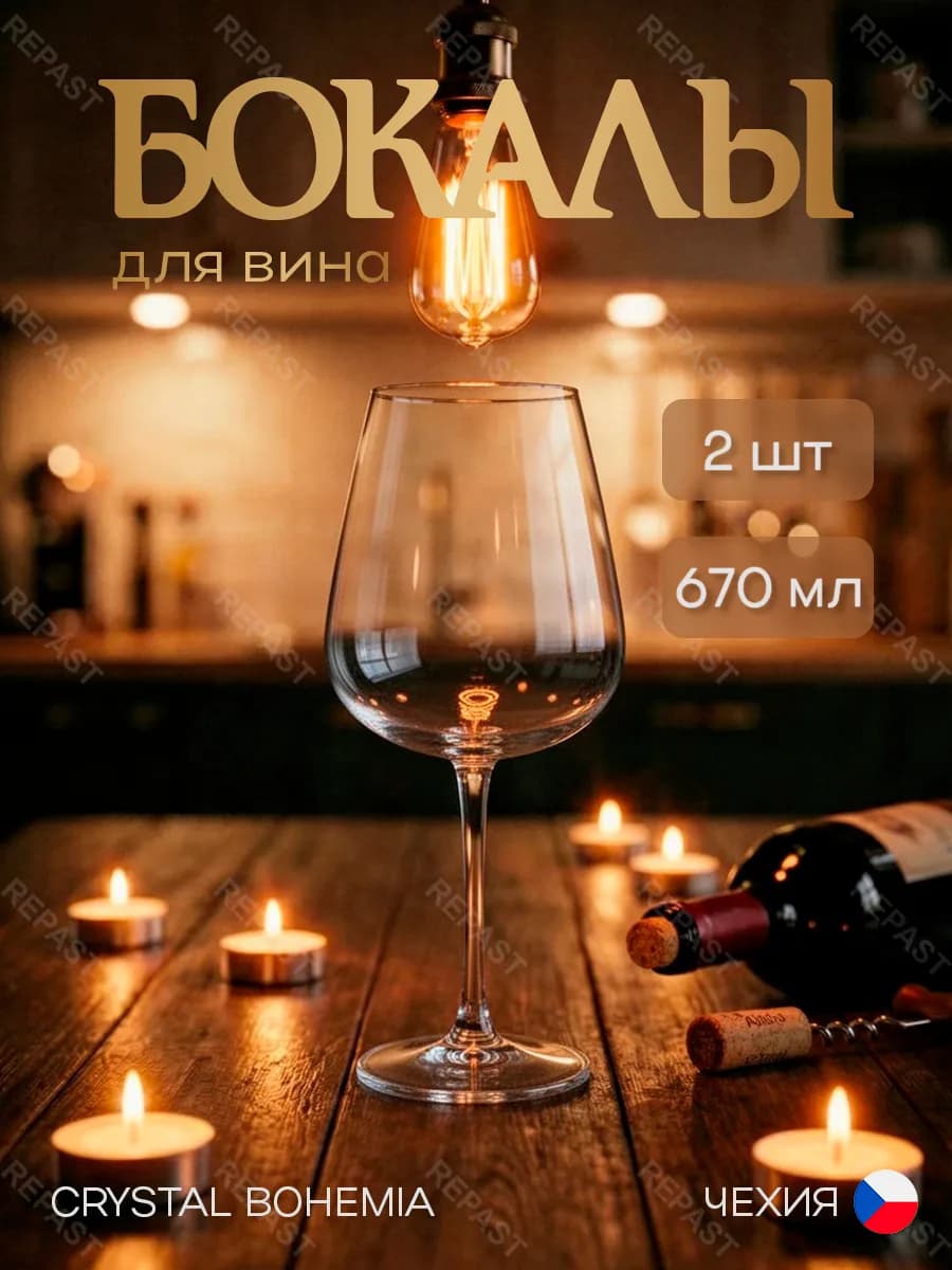 Бокалы для вина Ardea Amundsen 670 мл 2 шт