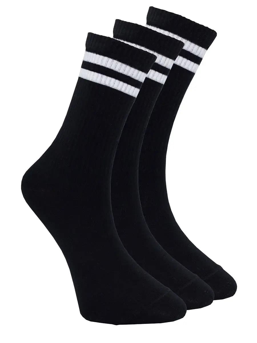 Носки мужские набор 3 пары, высокие, однотонные, спортивные
