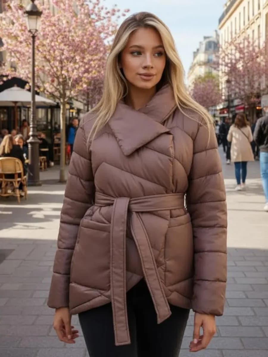 Куртка демисезонная с поясом