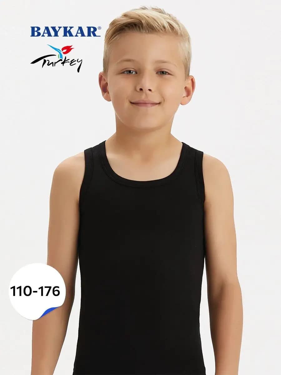 Майка детская бельевая для подростков хлопок - фото 1