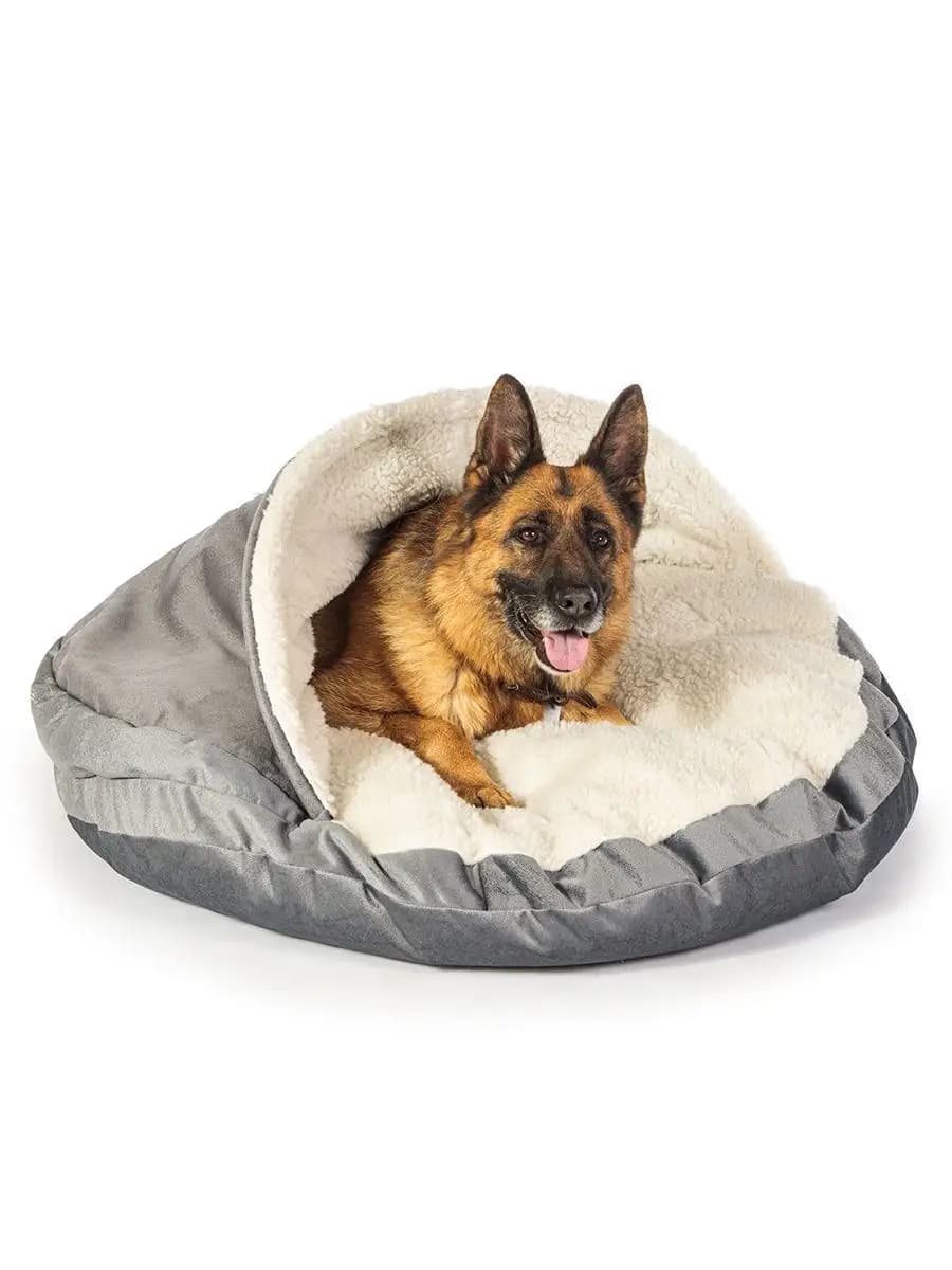 Лежак домик для собак с крышей, 1 метр - фото 1