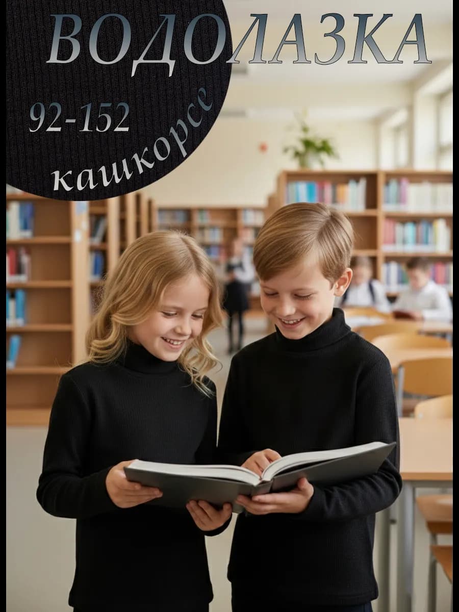 Водолазка детская трикотажная в рубчик лонгслив с горлом