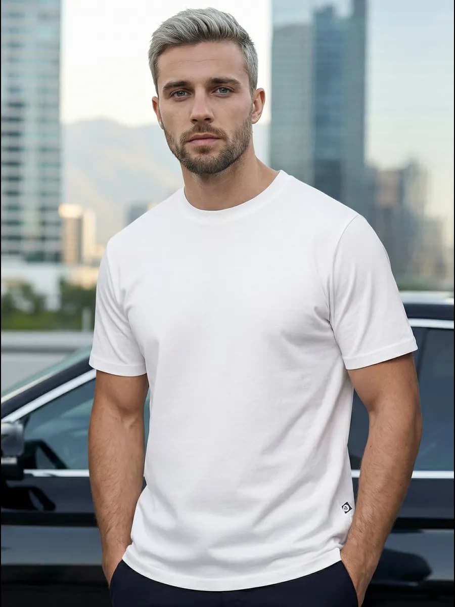 Футболка однотонная базовая хлопок