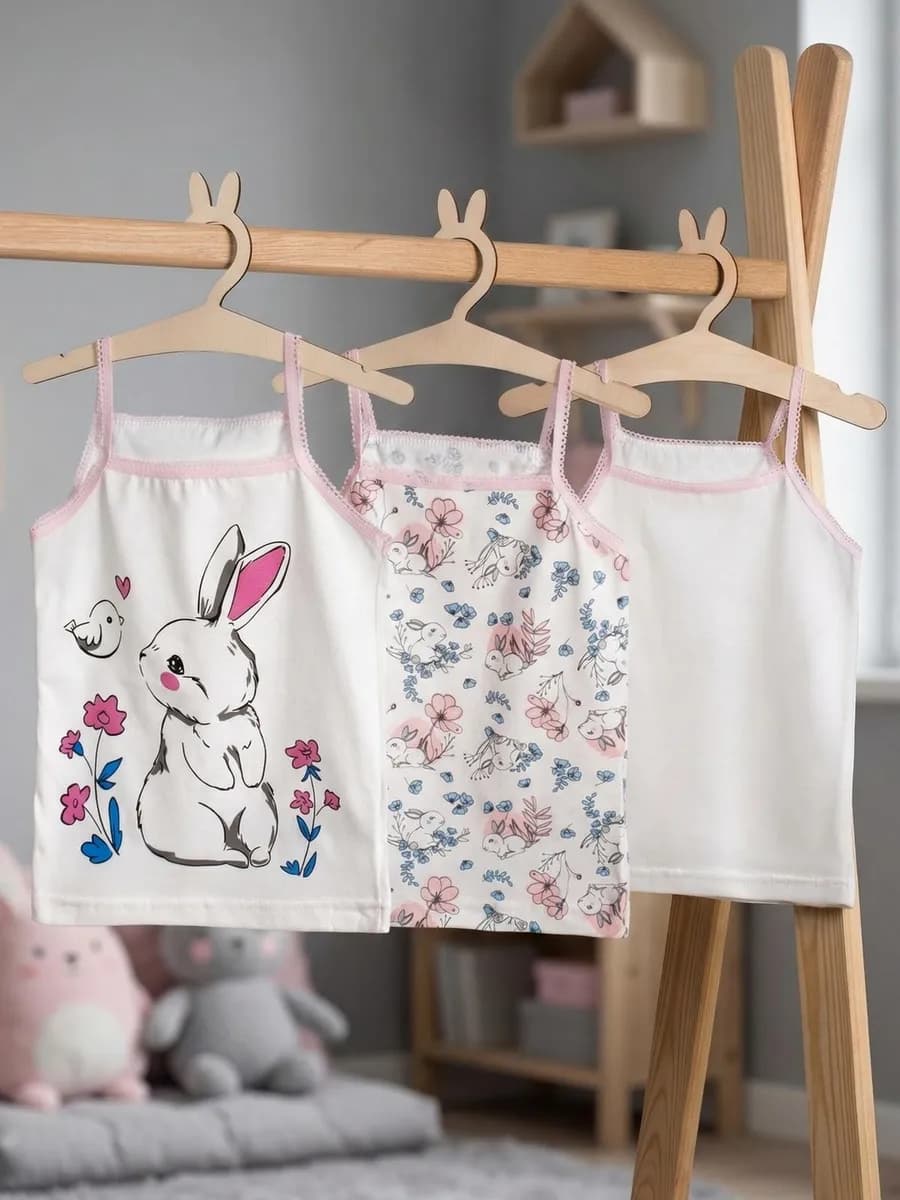 Майка детская, набор 3 штуки