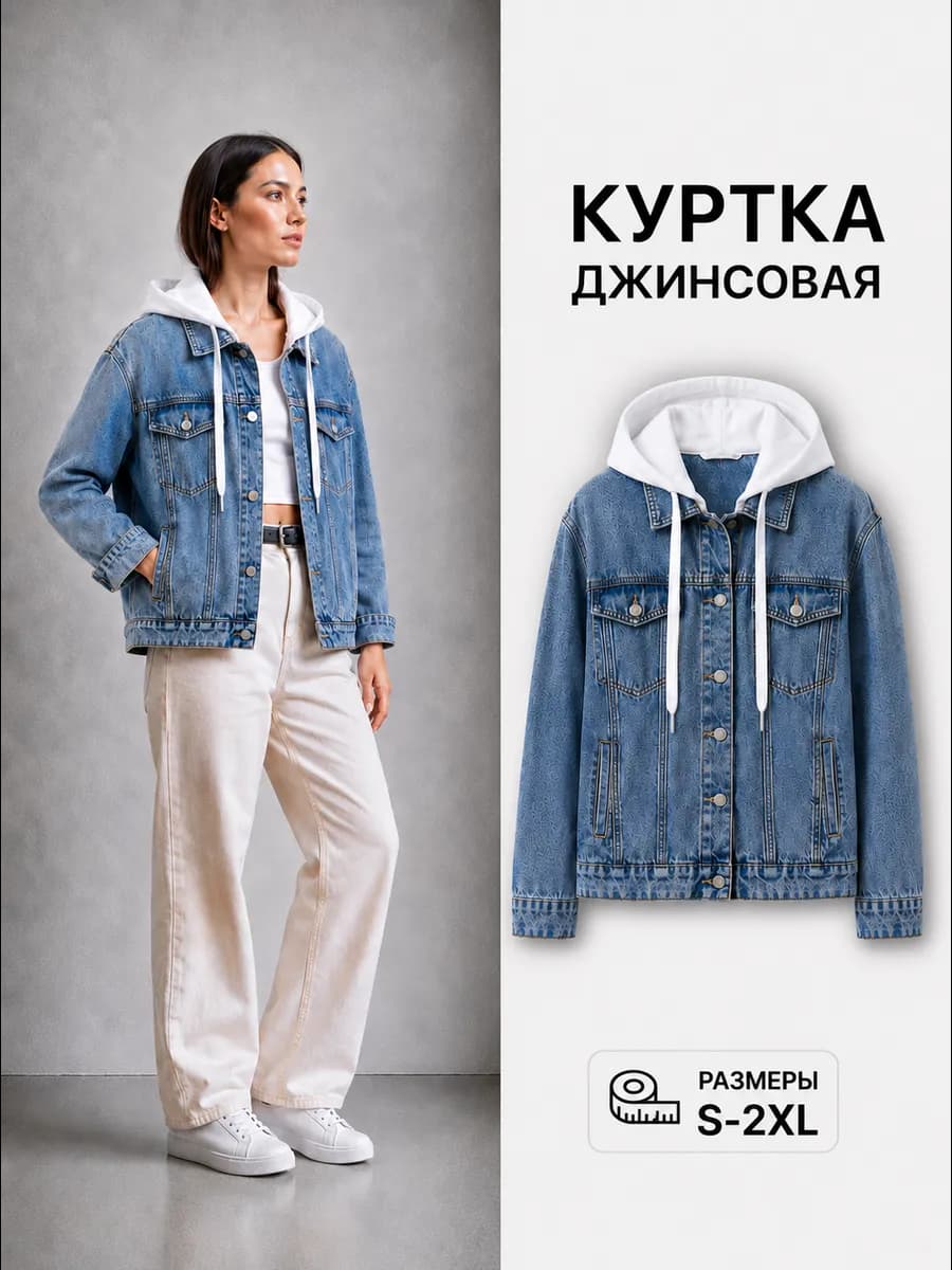 Джинсовая куртка джинсовка бомбер