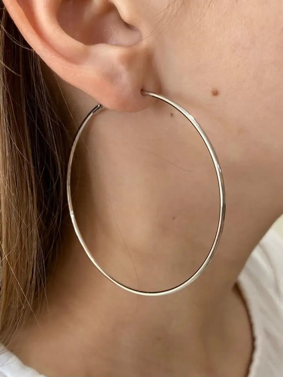 Серьги кольца 7 см