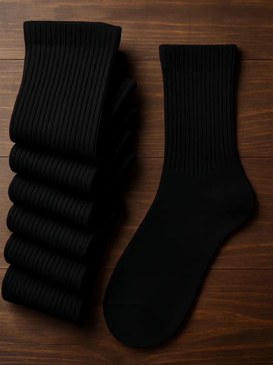 Носки черные высокие набор