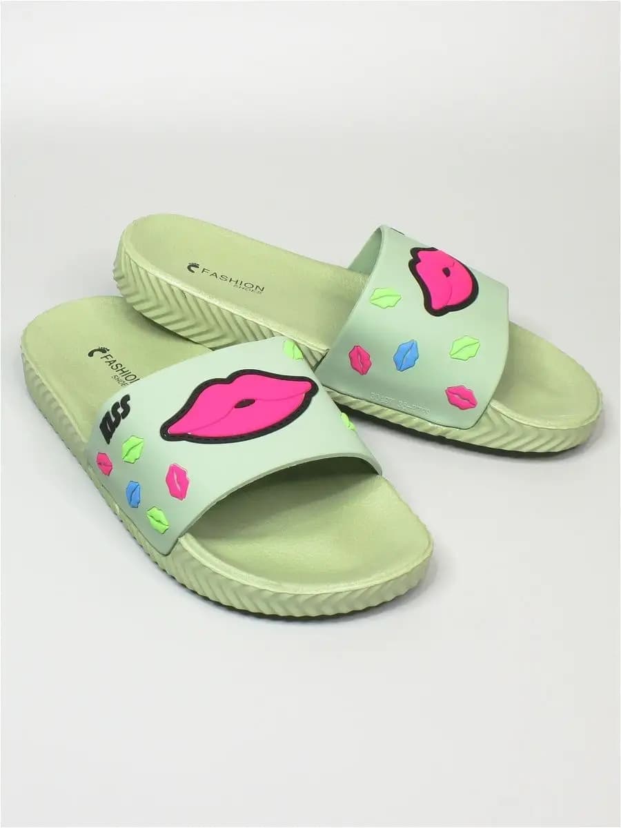 Шлепанцы тапочки резиновые на широкую ногу