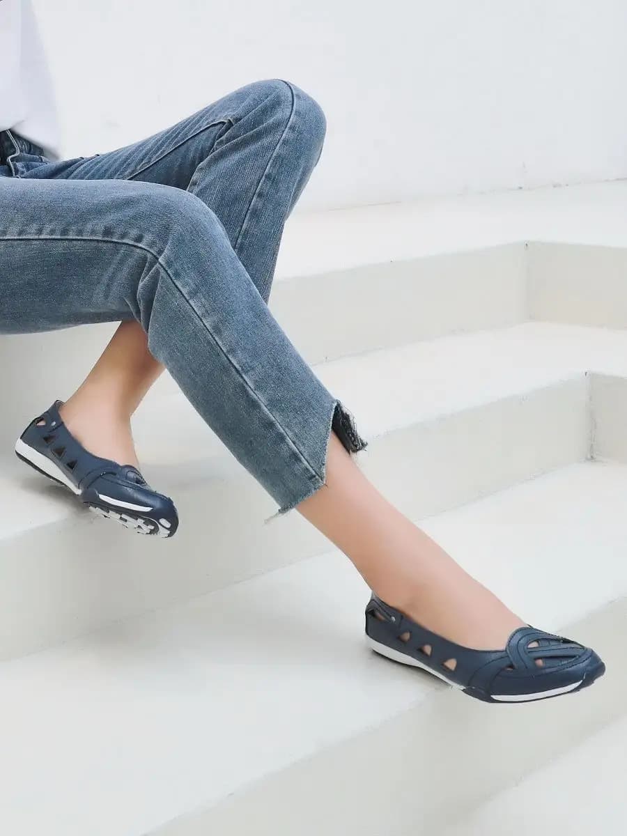 Балетки летние натуральная кожа - фото 1