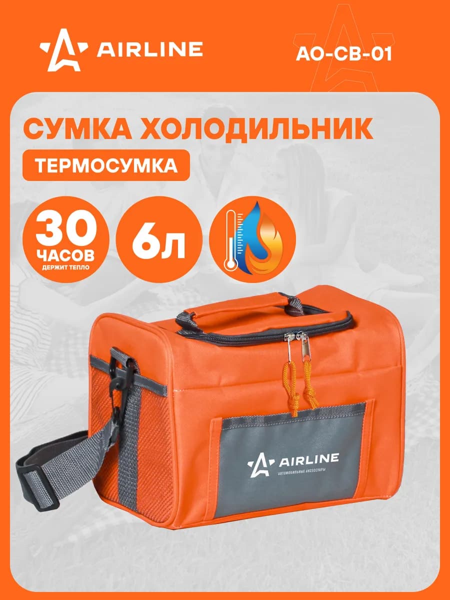 Сумка холодильник термосумка 6 л 24*18*17 см AO-CB-01