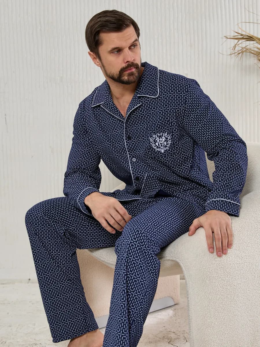 Пижама со штанами хлопковая