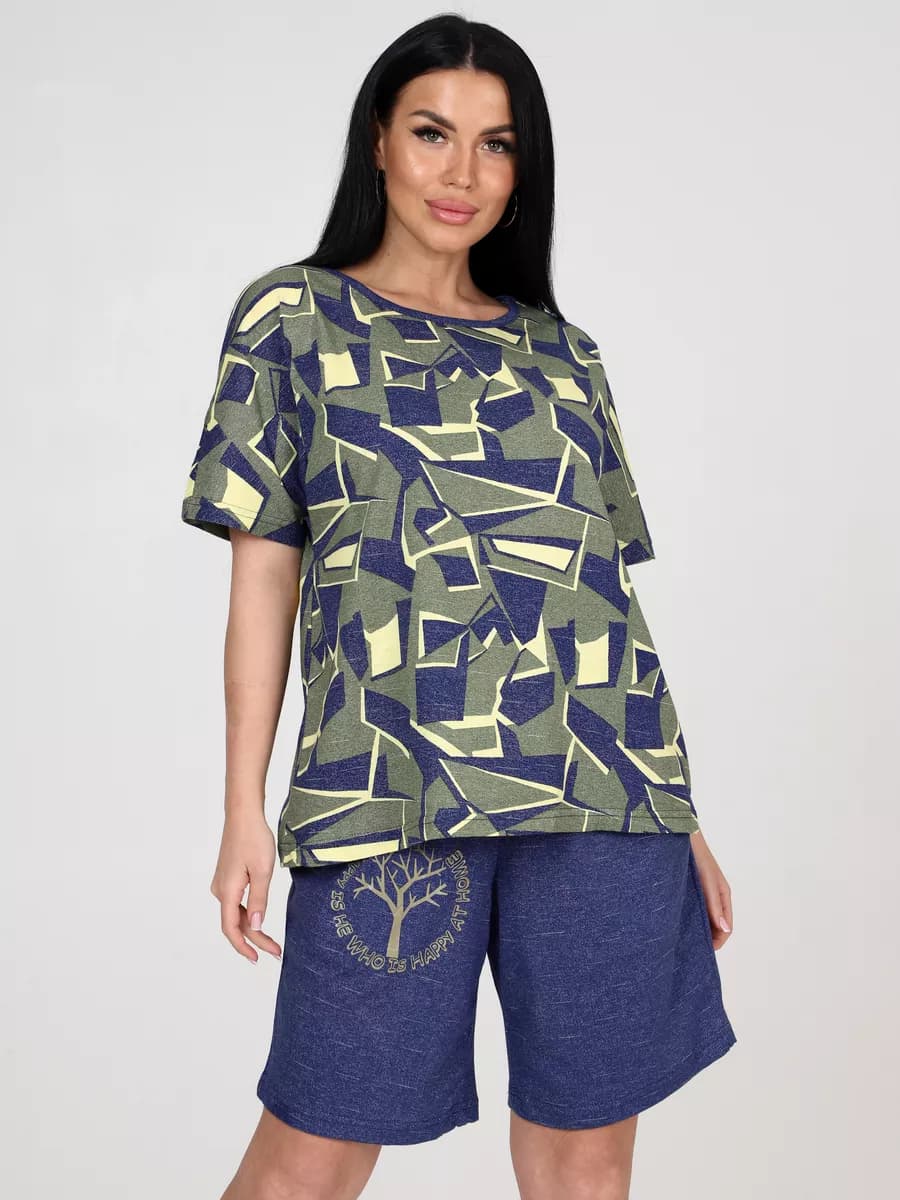 Костюм домашний с шортами большие размеры