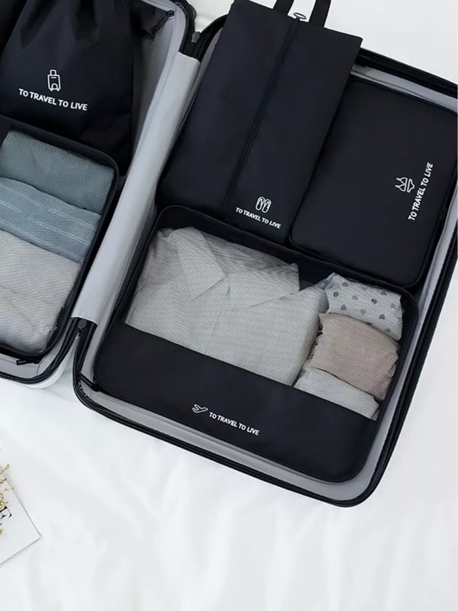 Органайзер для чемодана набор дорожный 7 шт