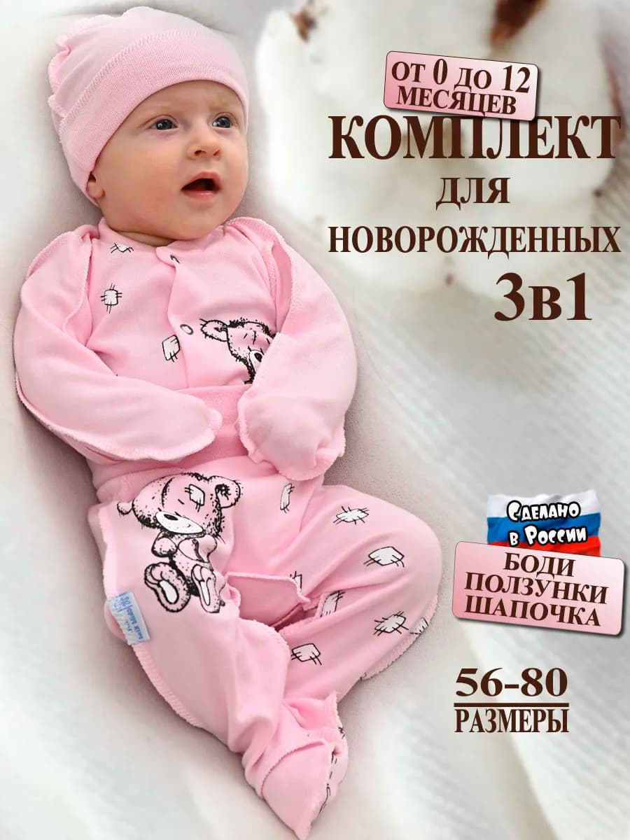 Комплект одежды для новорожденного на выписку