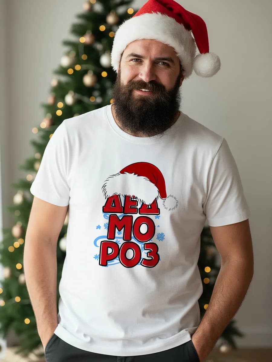 Футболка новогодняя Дед Мороз