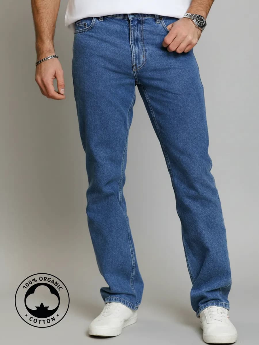 Джинсы классические прямые regular fit