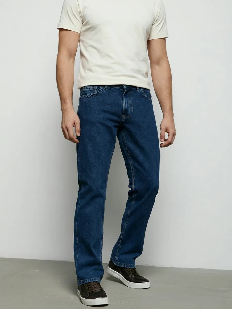 Джинсы классические прямые regular fit