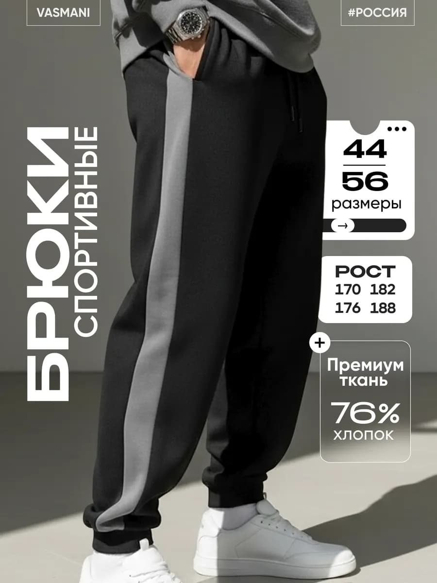 Брюки спортивные джоггеры