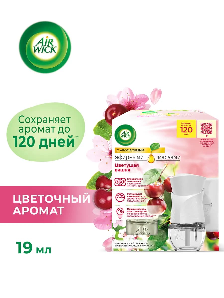 Диффузор для дома, освежитель воздуха автоматический 19 мл