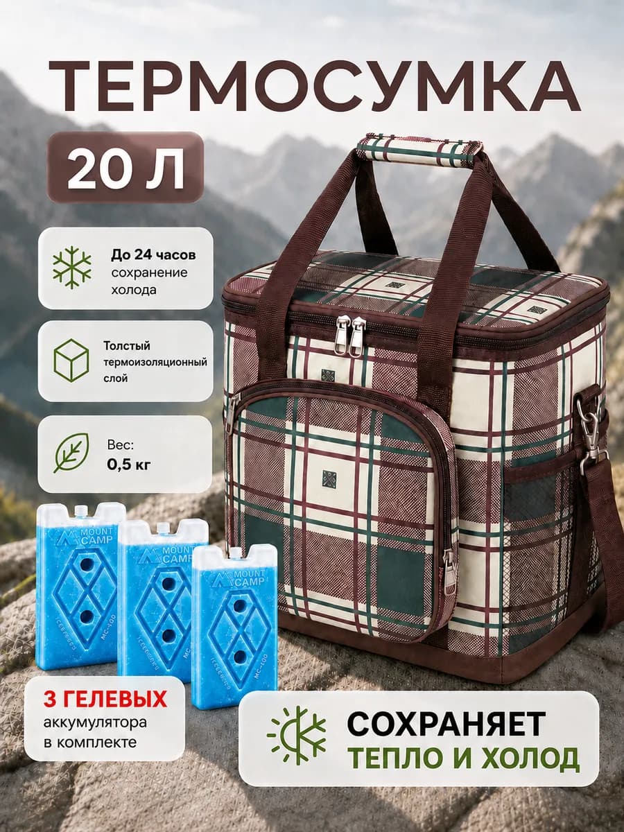 Термосумка холодильник для ланча и пикника