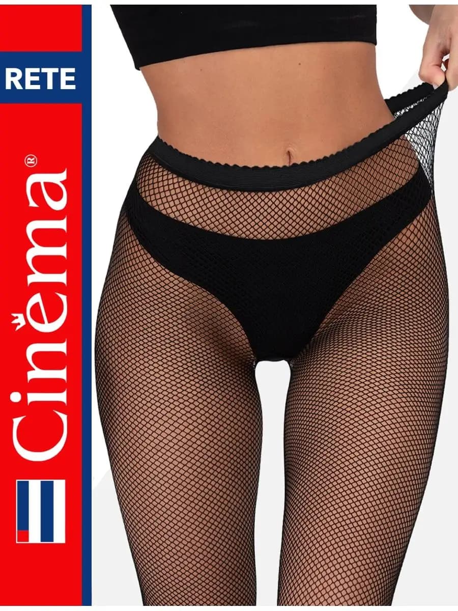 Колготки в мелкую сетку бесшовные