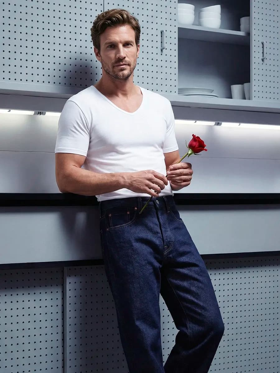 Футболка белая базовая хлопок комплект 2 шт