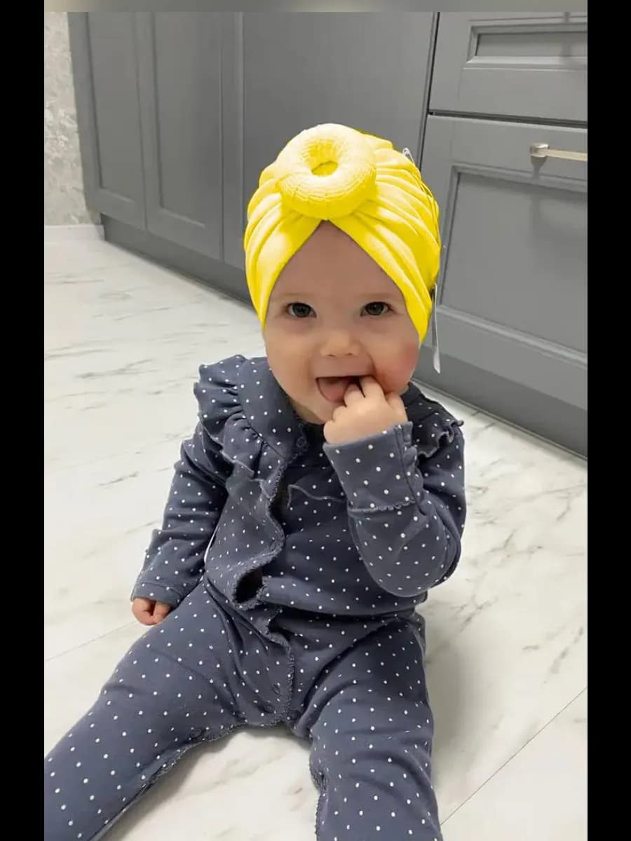 чалма весенняя для новорожденных