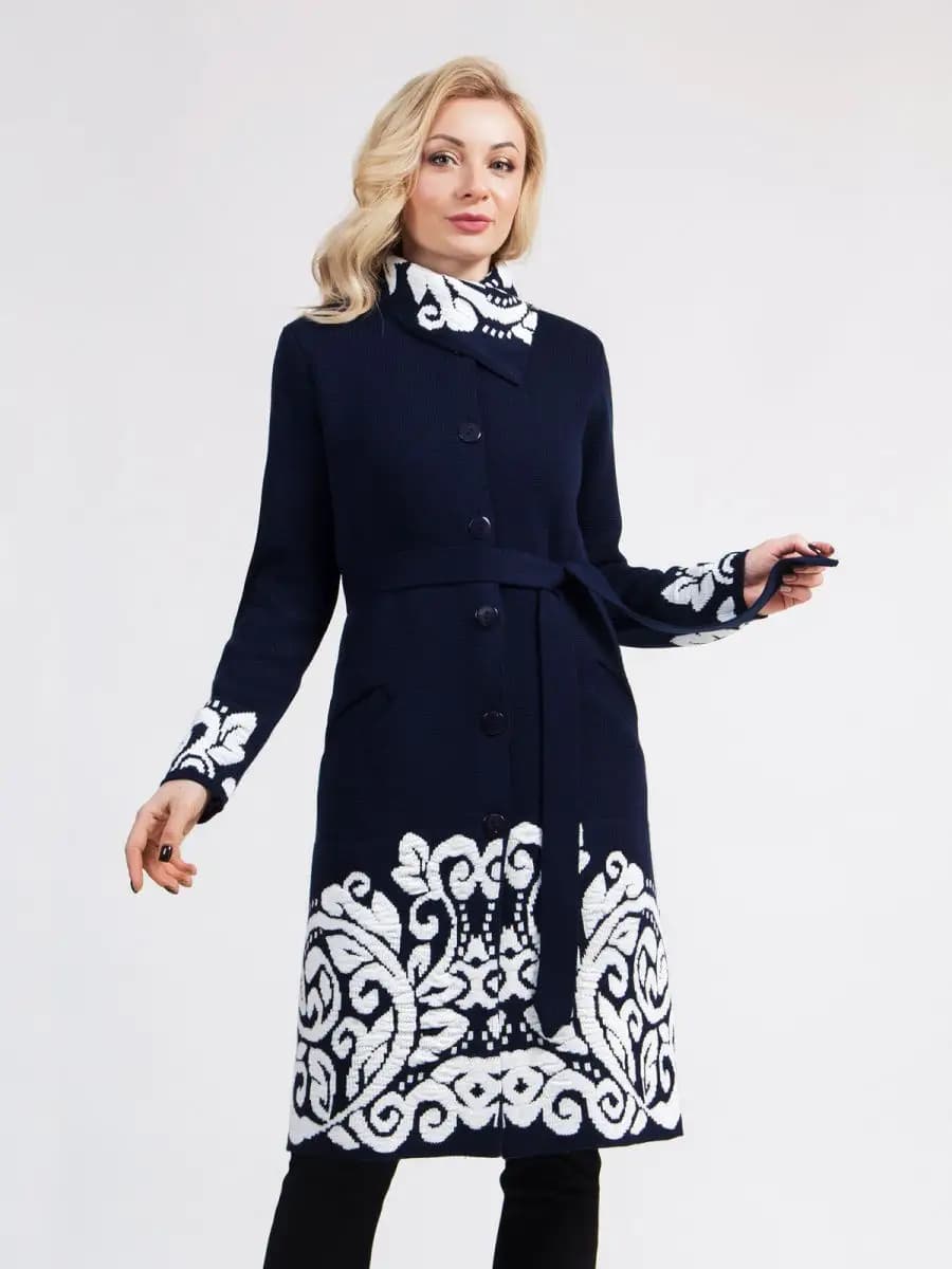 Кардиган длинный на пуговицах