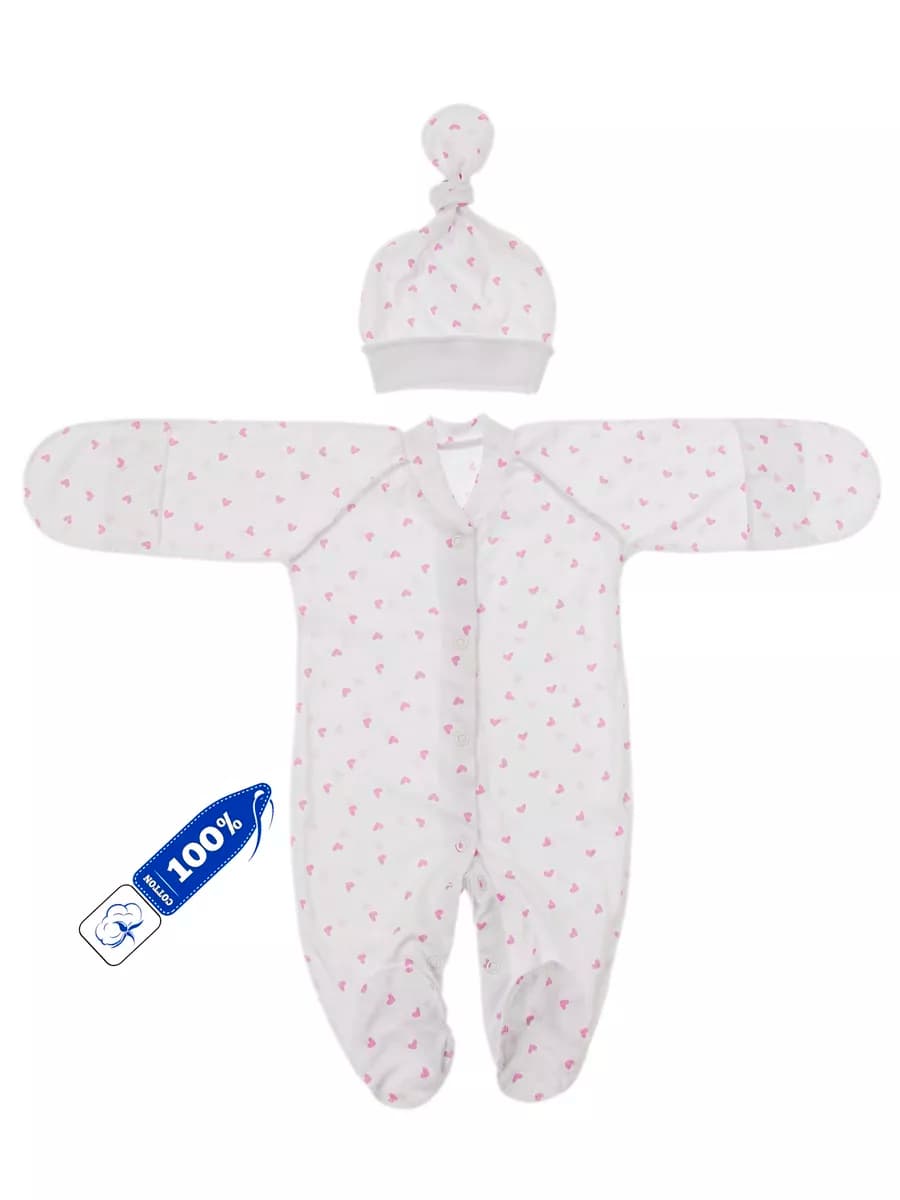 Комплект нательный на выписку для новорожденных малышей