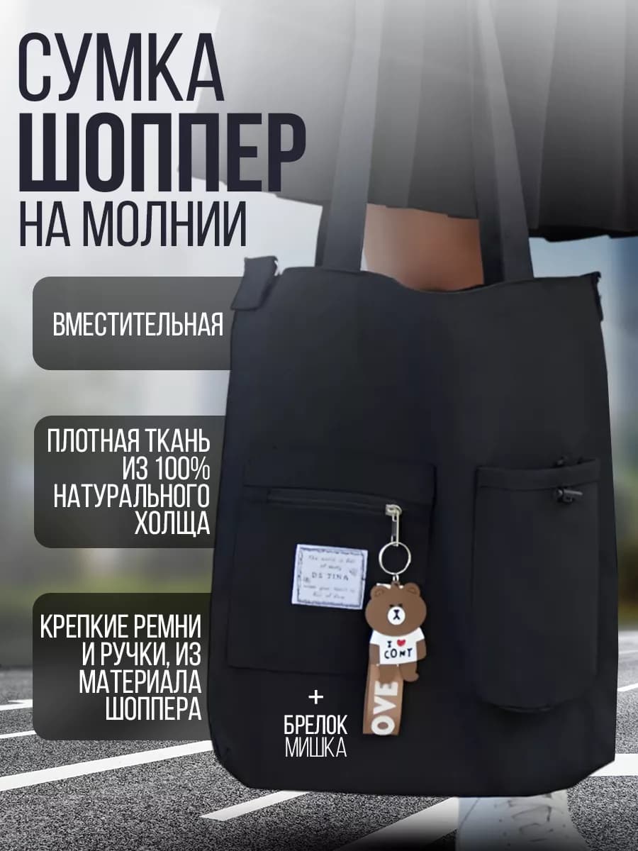 Женский шоппер сумка через плечо