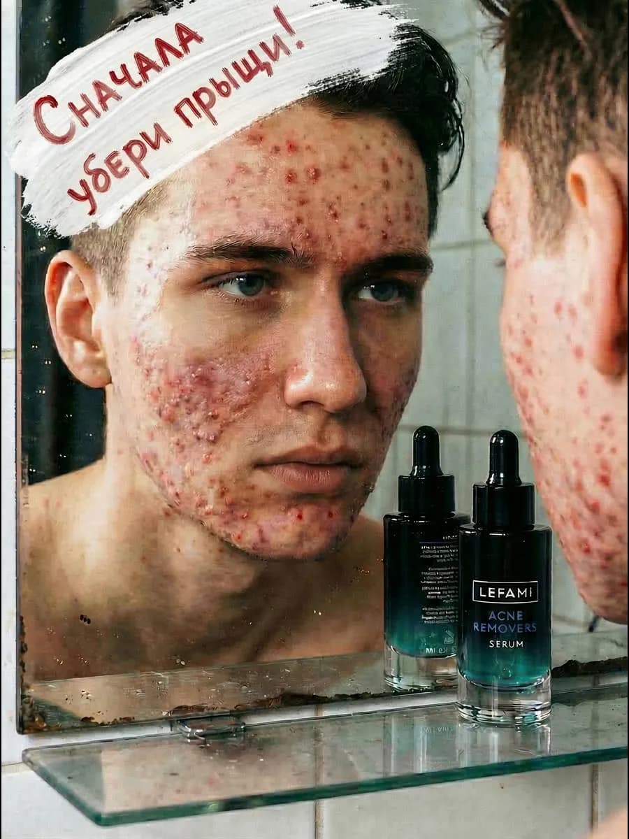 Сыворотка для лица от прыщей и постакне для мужчин