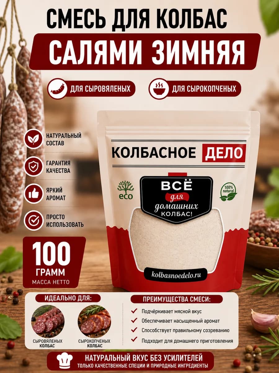 Смесь специй для колбас "Салями зимняя"